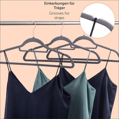 KLEIDERBÜGEL Tyra - mit Samtbezug - 