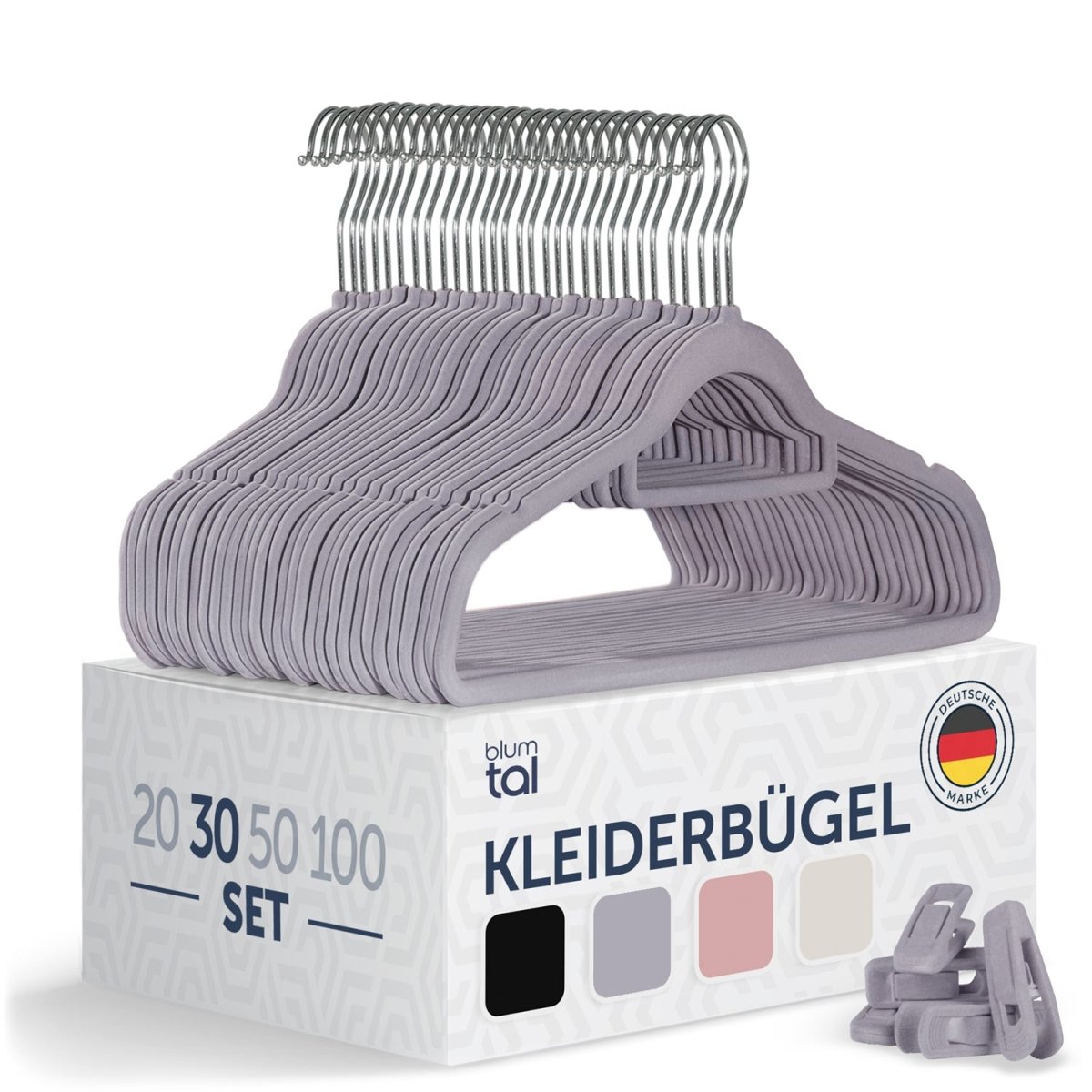 KLEIDERBÜGEL Tyra - mit Samtbezug - 