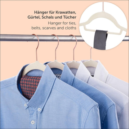KLEIDERBÜGEL Tyra - mit Samtbezug - 