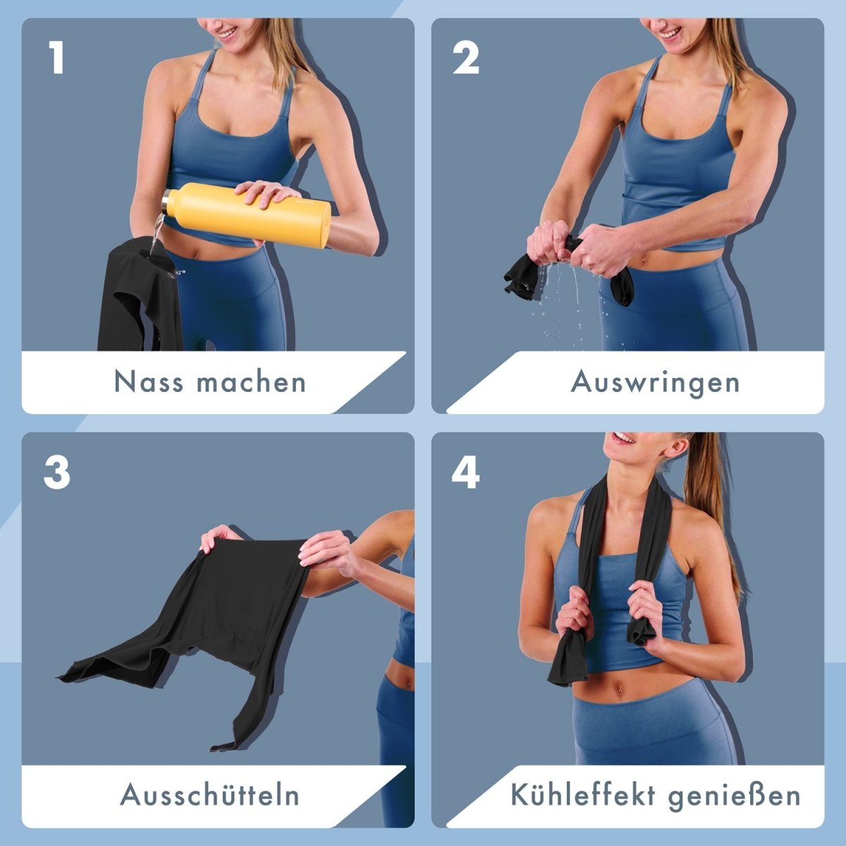 KÜHLHANDTUCH - aus Bambus - 