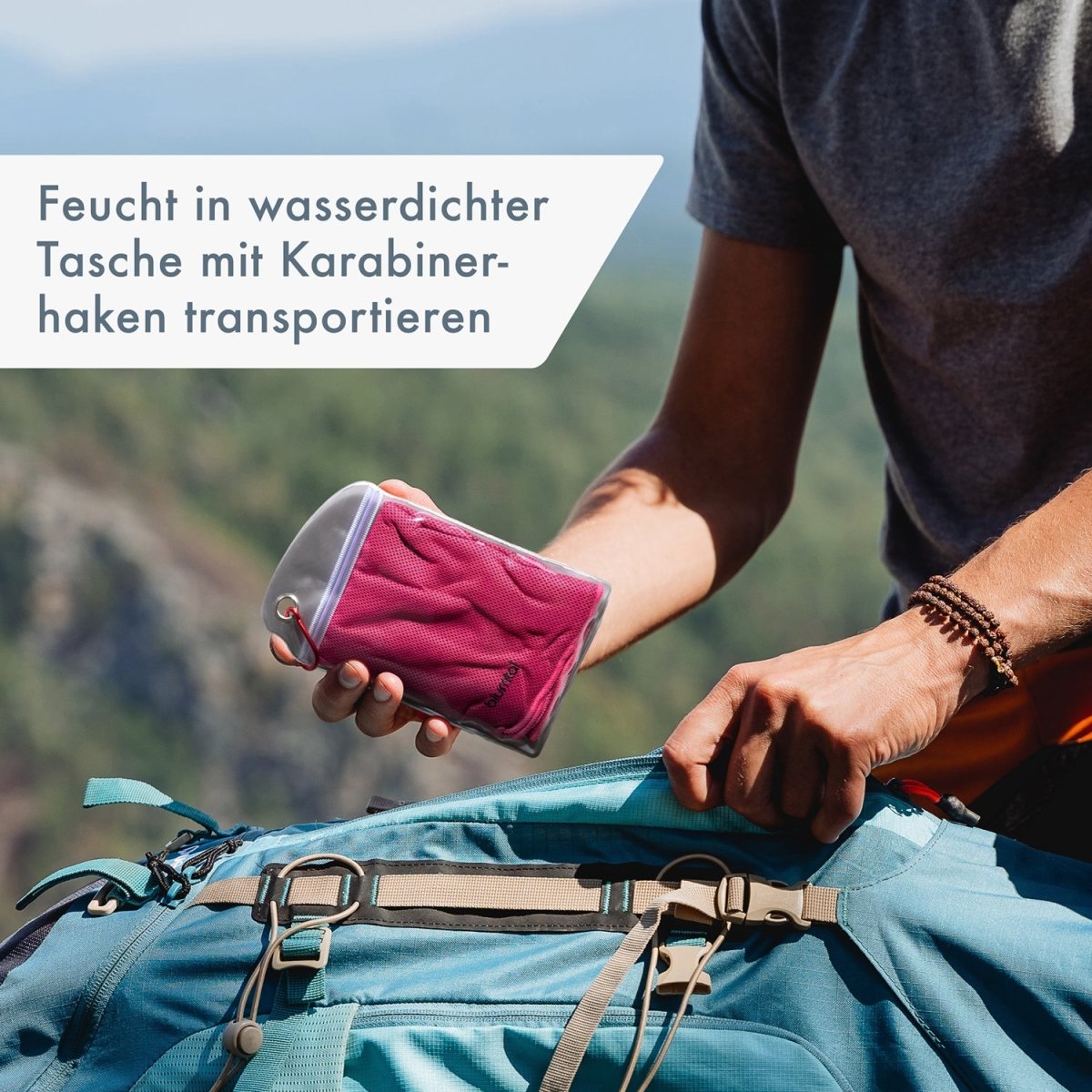 KÜHLHANDTUCH - aus Bambus - 