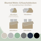 KUSCHELDECKE mit Zopfstrick - Optik - 