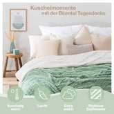 KUSCHELDECKE mit Zopfstrick - Optik - 