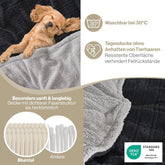 KUSCHELDECKE mit Zopfstrick - Optik - 