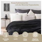 KUSCHELDECKE mit Zopfstrick - Optik - 