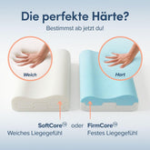 MEMORY FOAM KISSEN - Orthopädisches Nackenstützkissen, Höhenverstellbar-
