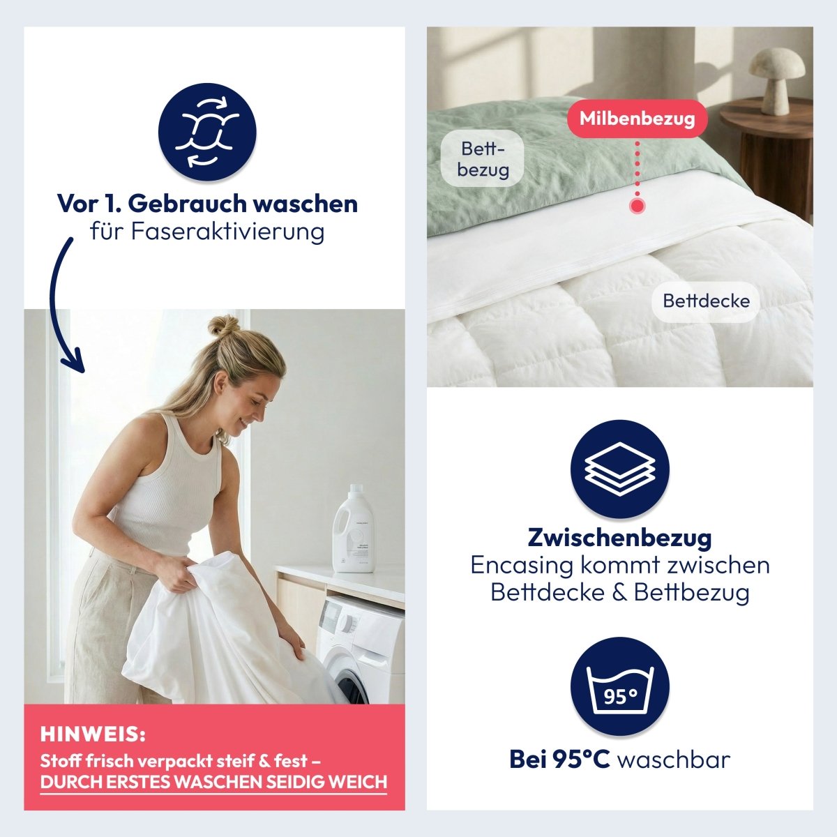 MILBENBEZUG HENRIKSDAL FÜR MATRATZEN - Dermatest Geürüft-