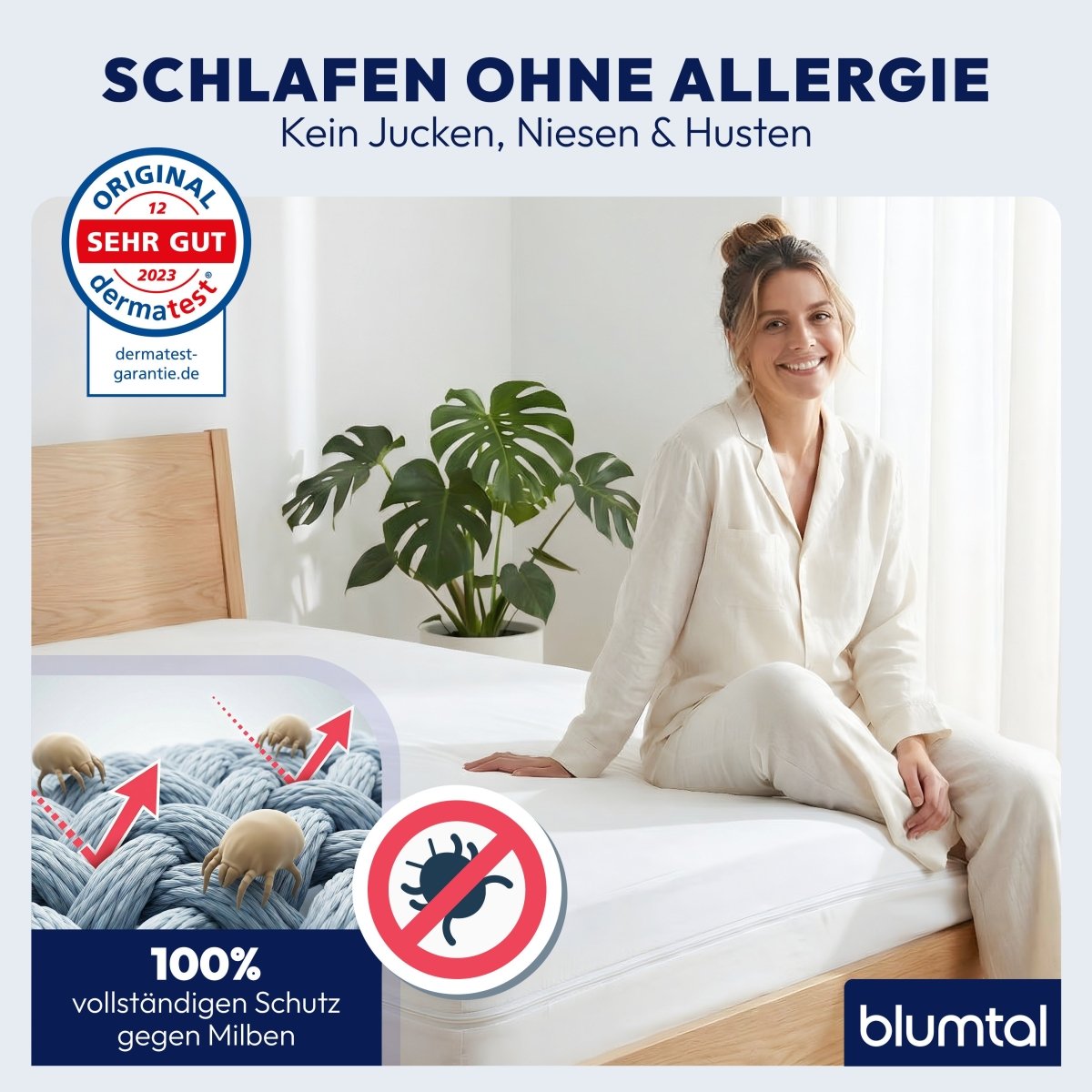MILBENBEZUG HINDA - Dermatest Geprüfte Evolon-Qualität-