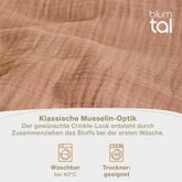 Musselin BETTWÄSCHE Vili aus Baumwolle, Oeko - Tex Zertifiziert - 
