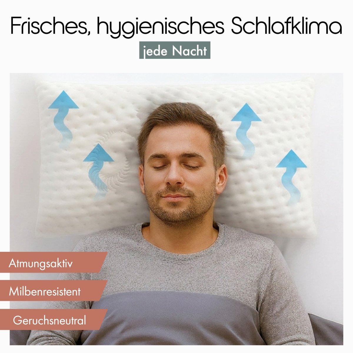 NACKENSTÜTZKISSEN MEMORY FOAM BEN - Individueller Schlafkomfort-