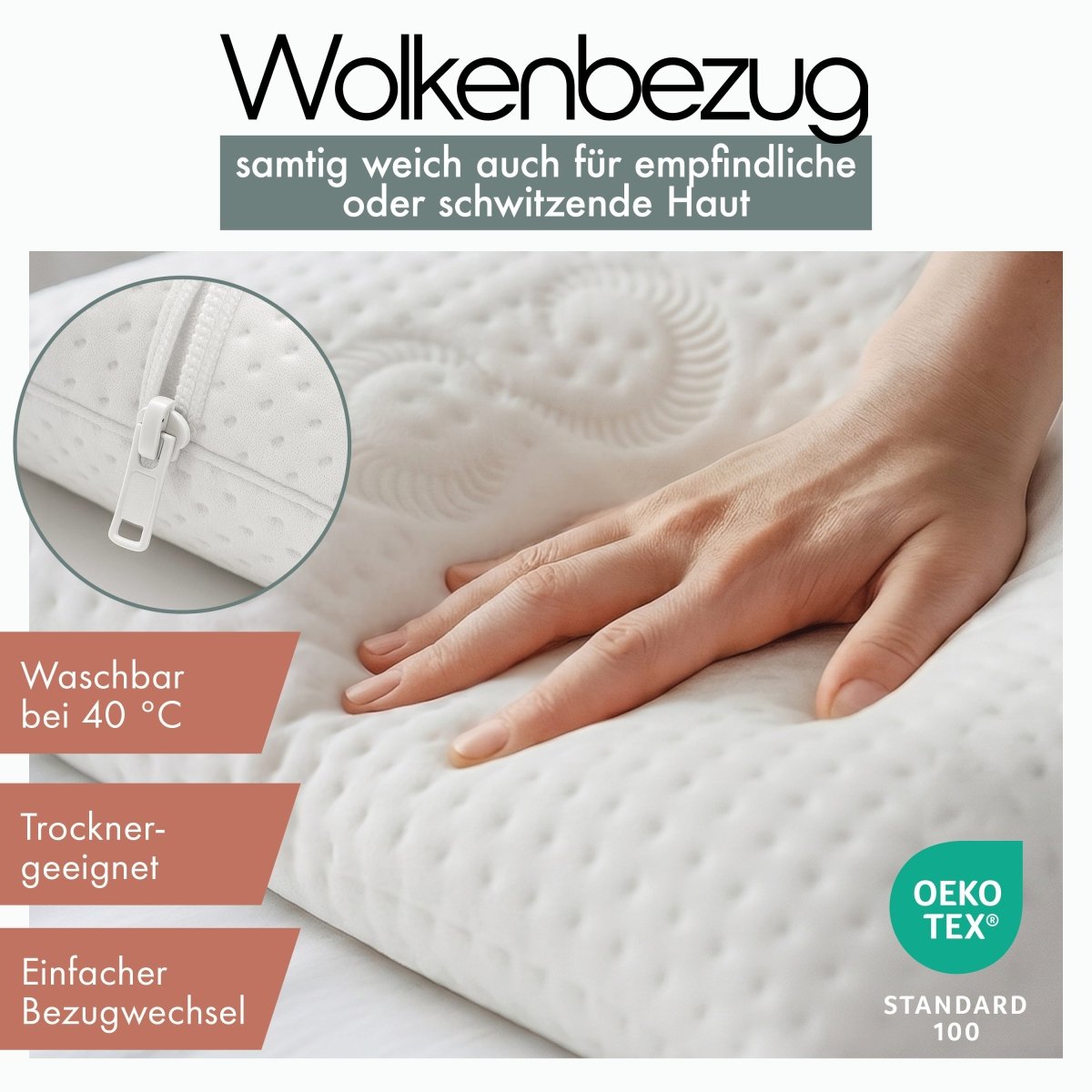 NACKENSTÜTZKISSEN MEMORY FOAM BEN - Individueller Schlafkomfort-