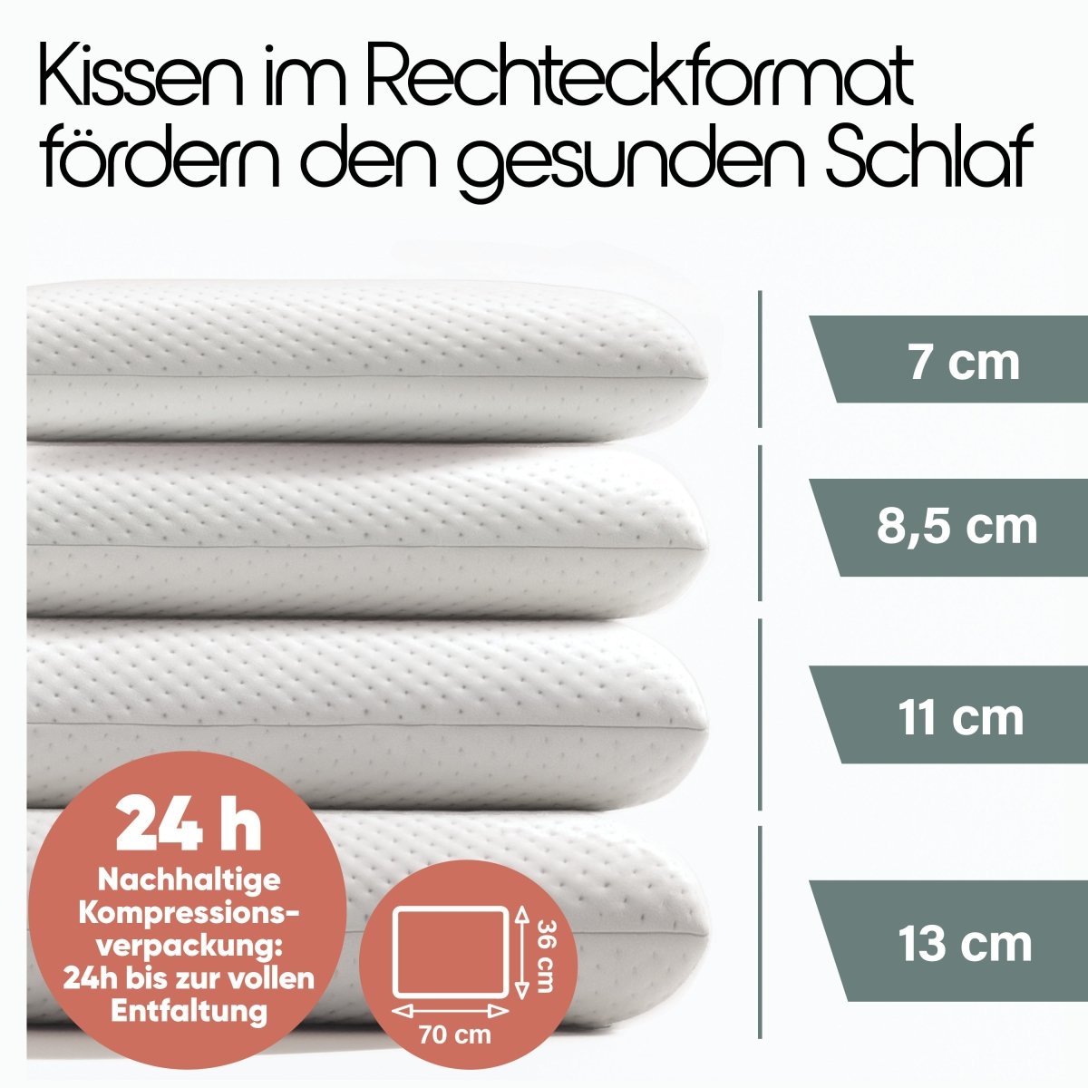 NACKENSTÜTZKISSEN MEMORY FOAM BEN - Individueller Schlafkomfort-