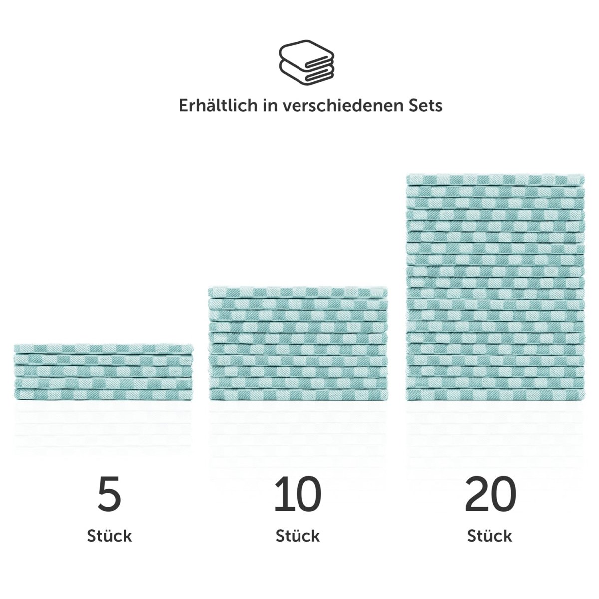 Premium GESCHIRRTÜCHER Set Markus, 50x70cm, Oekotex Zertifiziert - 