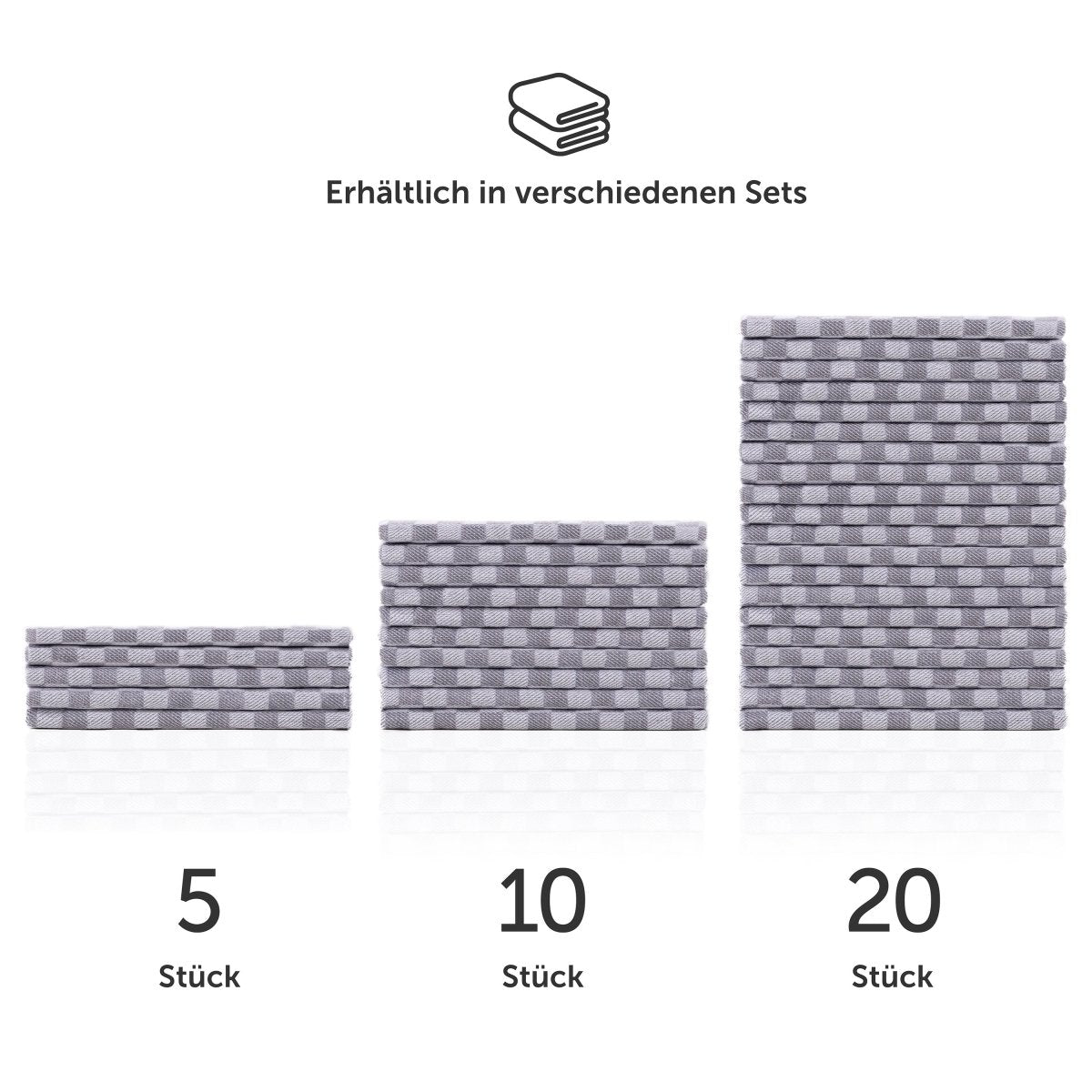 Premium GESCHIRRTÜCHER Set Markus, 50x70cm, Oekotex Zertifiziert - 