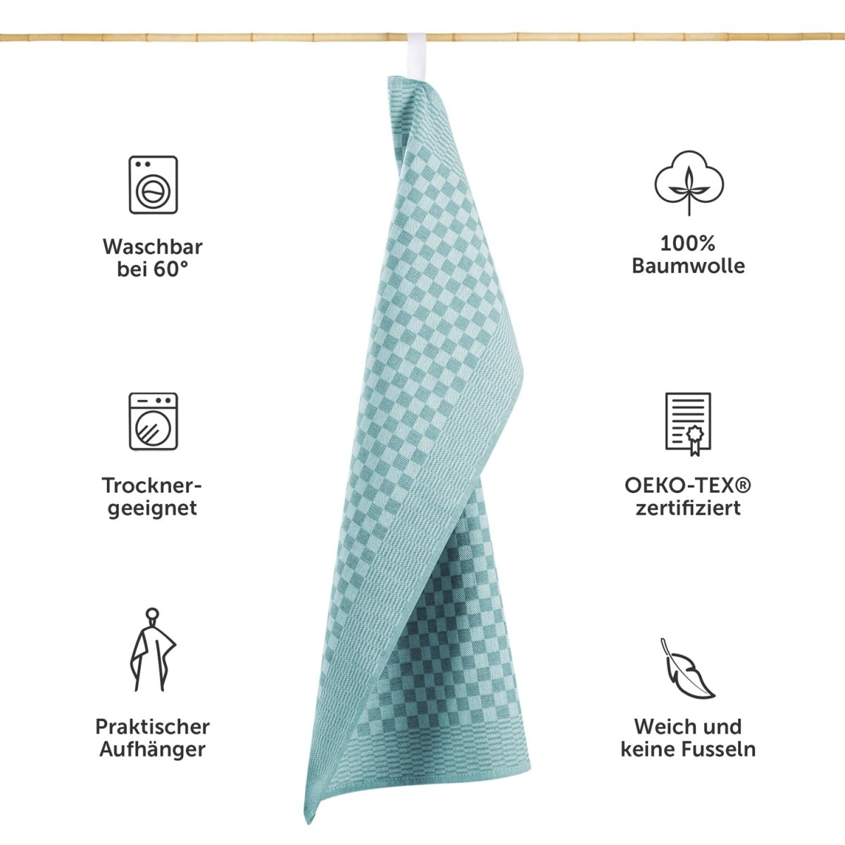 Premium GESCHIRRTÜCHER Set Markus, 50x70cm, Oekotex Zertifiziert - 