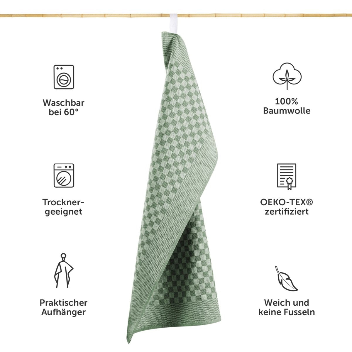 Premium GESCHIRRTÜCHER Set Markus, 50x70cm, Oekotex Zertifiziert - 