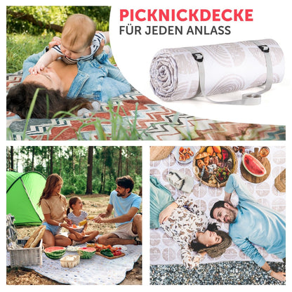 PREMIUM PICKNICKDECKE Wasserabweisend - leicht Waschbar - 