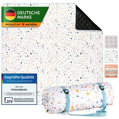 PREMIUM PICKNICKDECKE Wasserabweisend - leicht Waschbar - 