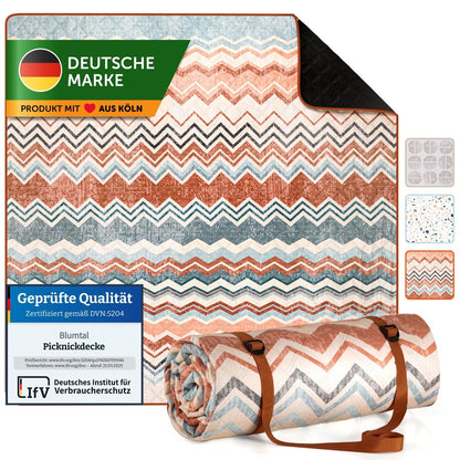 PREMIUM PICKNICKDECKE Wasserabweisend - leicht Waschbar - 