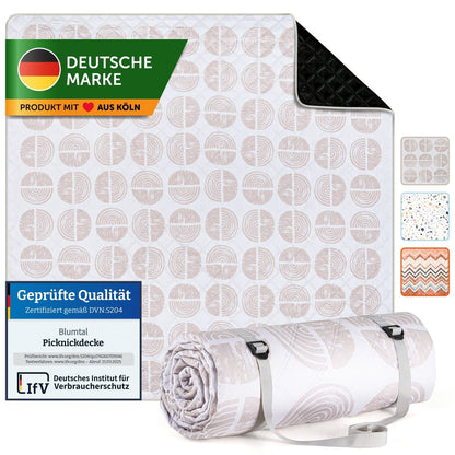 PREMIUM PICKNICKDECKE Wasserabweisend - leicht Waschbar - 