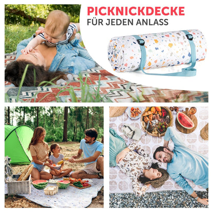 PREMIUM PICKNICKDECKE Wasserabweisend - leicht Waschbar - 