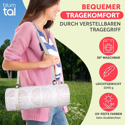 PREMIUM PICKNICKDECKE Wasserabweisend - leicht Waschbar - 