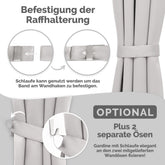 RAFFHATLER Hati für Vorhänge 2x - 