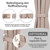 RAFFHATLER Hati für Vorhänge 2x - 
