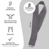 RAFFHATLER Hati für Vorhänge 2x - 