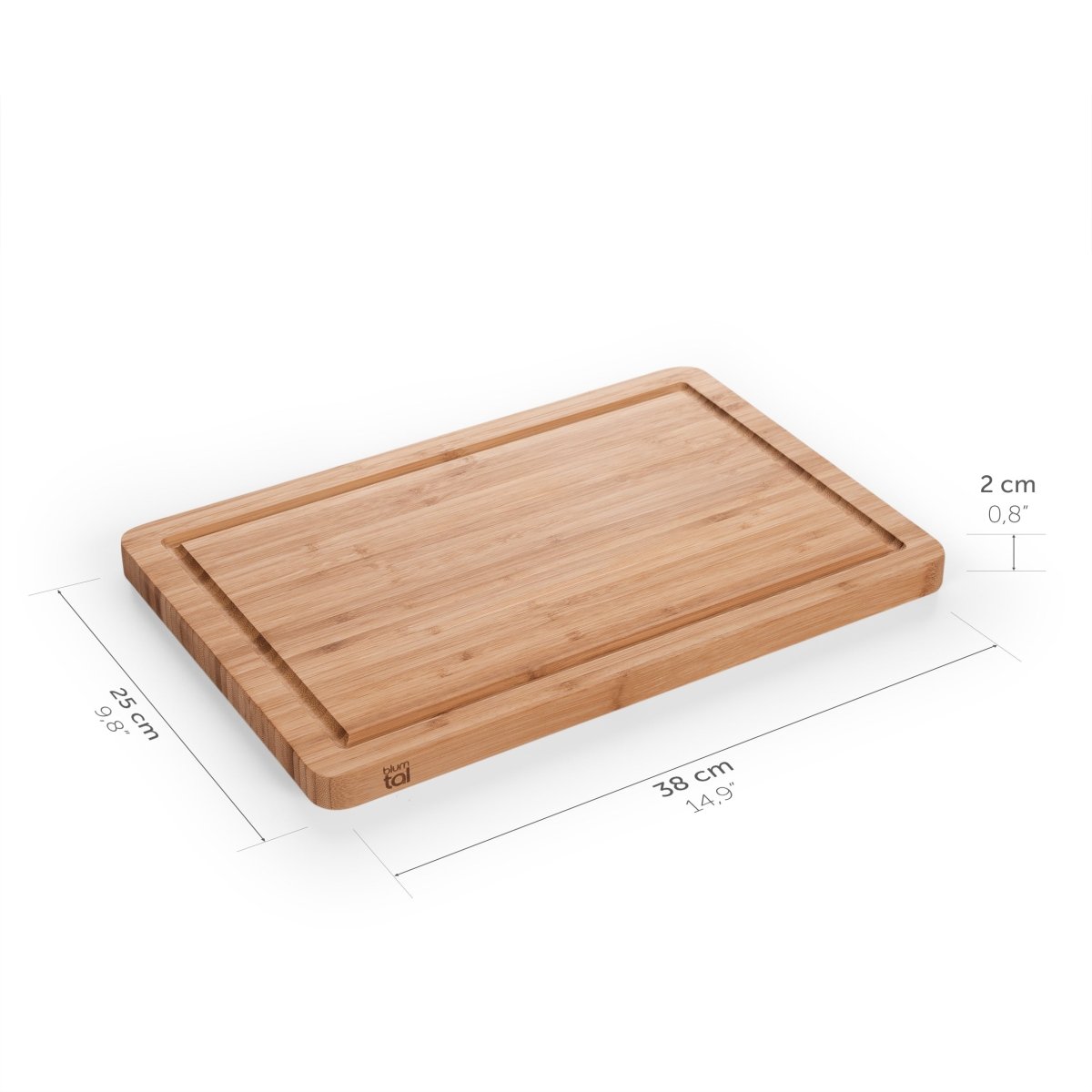 SCHNEIDEBRETT aus Bambus antiseptisches, 2cm dickes Brett - 