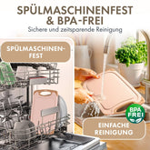 SCHNEIDEBRETT aus Kunststoff mit Saftrillen + Set & Farben - 