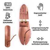 SCHUHSPANNER Solveig - aus Zedernholz mit Schuhlöffel - 