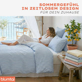 Seersucker BETTWÄSCHE Mani aus 50% Baumwolle & 50% Viskose - Oeko - Tex zertifiziert - 