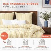 Seersucker BETTWÄSCHE Mani aus 50% Baumwolle & 50% Viskose - Oeko - Tex zertifiziert - 