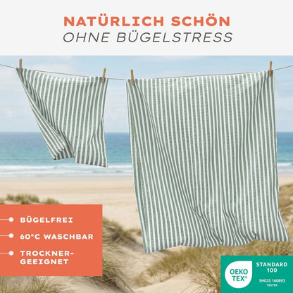 Seersucker BETTWÄSCHE Mani aus 50% Baumwolle &amp; 50% Viskose - Oeko - Tex zertifiziert - 