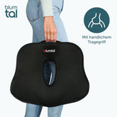 SITZKISSEN BÜROSTUHL – Ergonomisches Keilkissen Schwarz - 