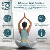 SITZKISSEN BÜROSTUHL – Ergonomisches Keilkissen Schwarz - 
