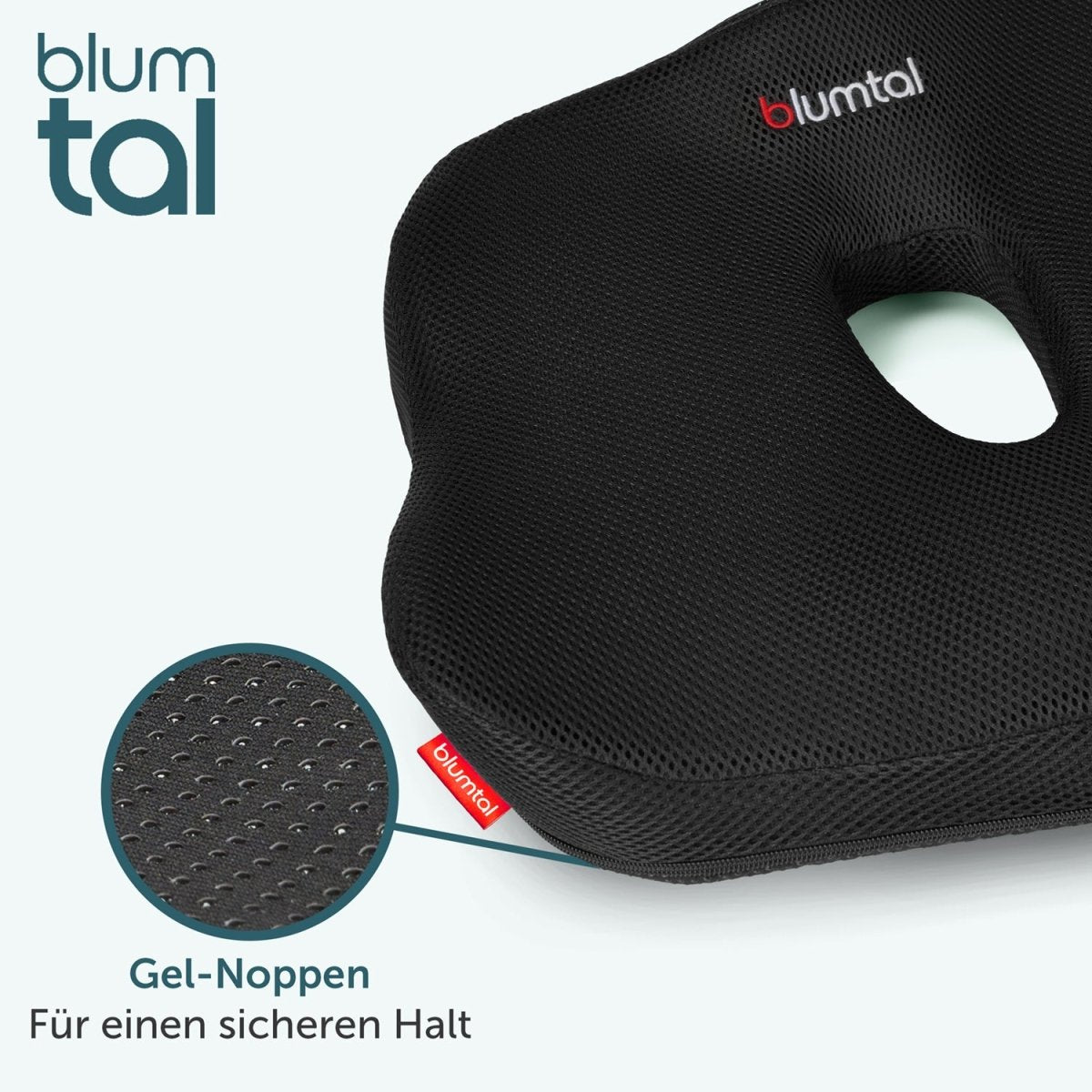 SITZKISSEN BÜROSTUHL – Ergonomisches Keilkissen Schwarz - 