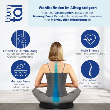 SITZKISSEN für Bürostühle - Keilkissen in 3 Härtegraden-