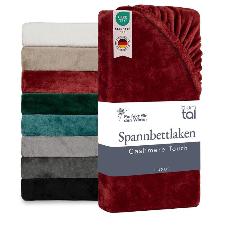 HAIBA Fleece Plüsch Spannbettlaken 140x200cm Frottee Matratzenbezug Grau Weichheit Und Kuschelige Cashmere-Touch Bettlaken Für 25 Bis 30cm Matraze