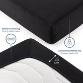 SPANNBETTLAKEN Leander - Premium aus Baumwolle, Oekotex Zertifiziert - 
