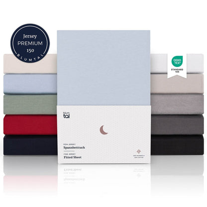 SPANNBETTLAKEN Leander - Premium aus Baumwolle, Oekotex Zertifiziert - 