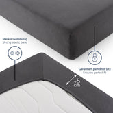 SPANNBETTLAKEN Leander - Premium aus Baumwolle, Oekotex Zertifiziert - 