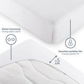 SPANNBETTLAKEN Leander - Premium aus Baumwolle, Oekotex Zertifiziert - 