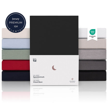 SPANNBETTLAKEN Leander - Premium aus Baumwolle, Oekotex Zertifiziert - 
