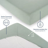 SPANNBETTLAKEN Leander - Premium aus Baumwolle, Oekotex Zertifiziert - 