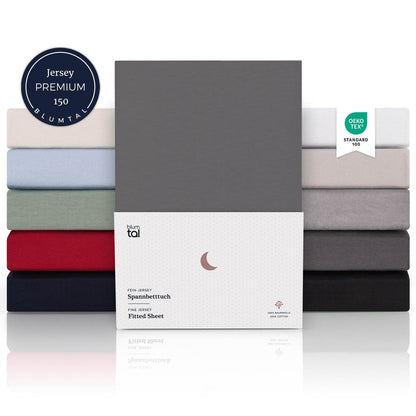SPANNBETTLAKEN Leander - Premium aus Baumwolle, Oekotex Zertifiziert - 