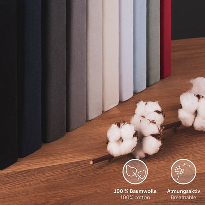 SPANNBETTLAKEN Leander - Premium aus Baumwolle, Oekotex Zertifiziert - 