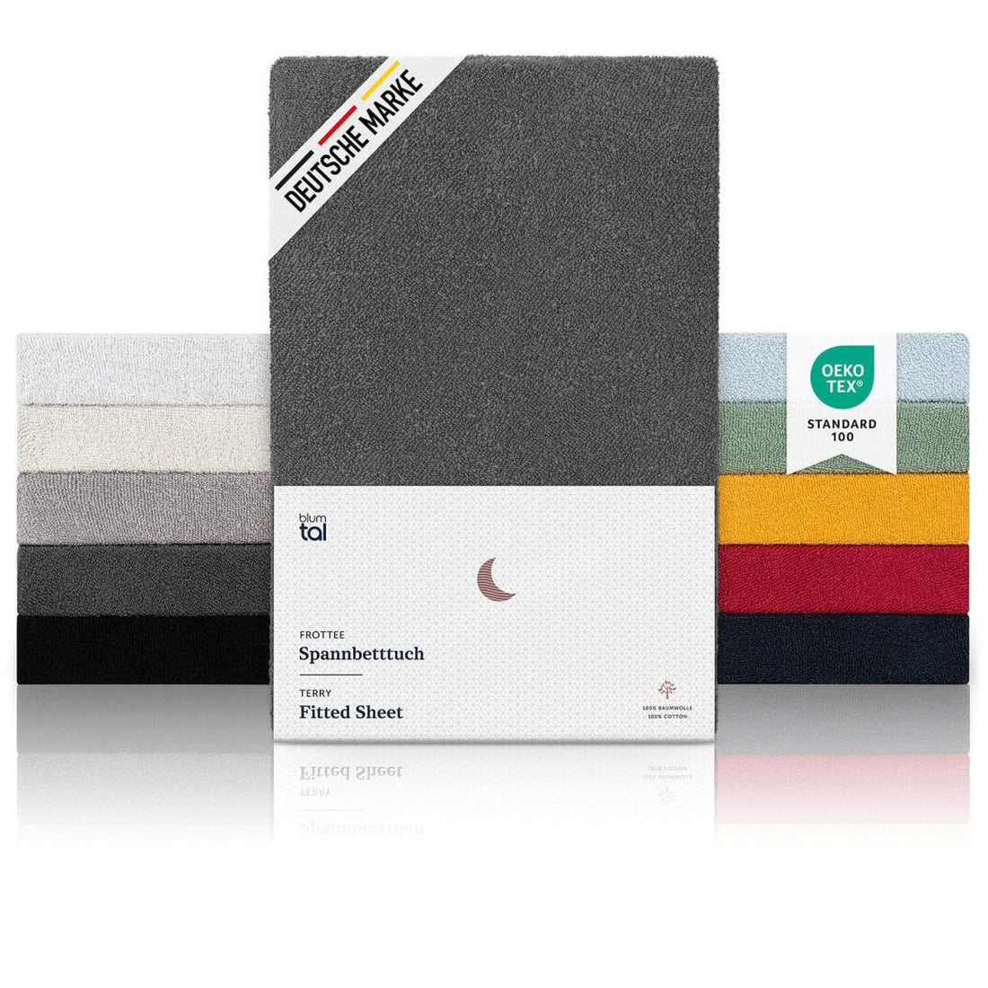 SPANNBETTLAKEN Ludvig Frottee, Oeko - Tex Zertifiziert -