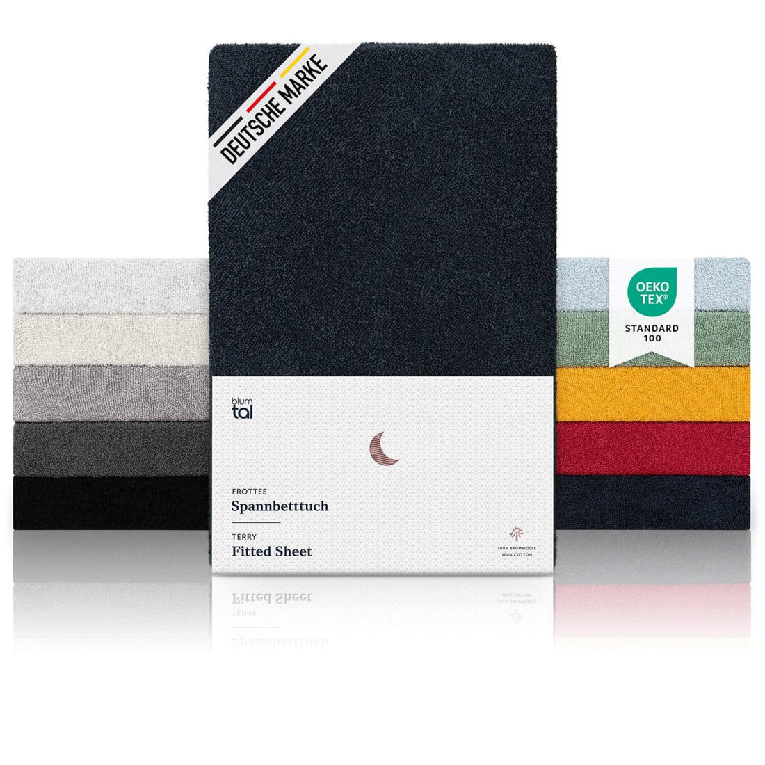 SPANNBETTLAKEN Ludvig Frottee, Oeko - Tex Zertifiziert -